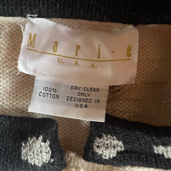 Vintage Dog with a bone Novelty Cotton Cardigan Sweater - Picture 10 of 10